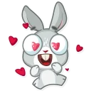 😍-Boo the Bunny, Telegram Sticker