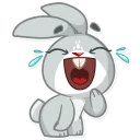 😂-Boo the Bunny, Telegram Sticker