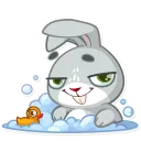 🛀-Boo the Bunny, Telegram Sticker