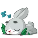 😴-Boo the Bunny, Telegram Sticker