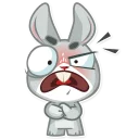 😡-Boo the Bunny, Telegram Sticker