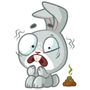 😱-Boo the Bunny, Telegram Sticker