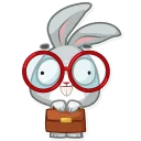 🤓-Boo the Bunny, Telegram Sticker