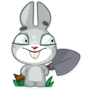 😏-Boo the Bunny, Telegram Sticker