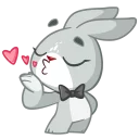 😘-Boo the Bunny, Telegram Sticker