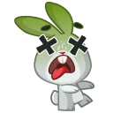 😵-Boo the Bunny, Telegram Sticker