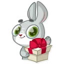 🎁-Boo the Bunny, Telegram Sticker