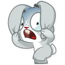 😨-Boo the Bunny, Telegram Sticker
