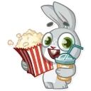 🍿-Boo the Bunny, Telegram Sticker