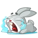 😭-Boo the Bunny, Telegram Sticker