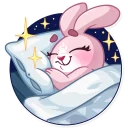 😴-Bunny Rosy, Telegram Sticker