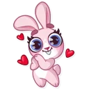 ❤-Bunny Rosy, Telegram Sticker