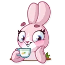😊-Bunny Rosy, Telegram Sticker