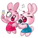 🎤-Bunny Rosy, Telegram Sticker