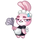😰-Bunny Rosy, Telegram Sticker