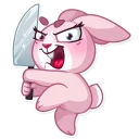 🔪-Bunny Rosy, Telegram Sticker