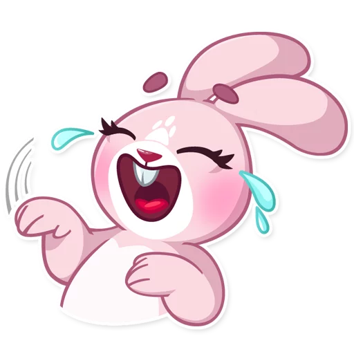 Rosy Bunny, telegram sticker
