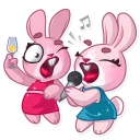 🎤-Rosy Bunny, Telegram Sticker