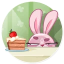 🍰-Rosy Bunny, Telegram Sticker