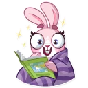 📖-Rosy Bunny, Telegram Sticker