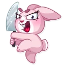 🔪-Rosy Bunny, Telegram Sticker
