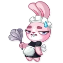 😓-Rosy Bunny, Telegram Sticker