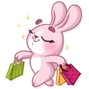 🛍-Rosy Bunny, Telegram Sticker