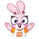 👋-Rosy Bunny, Telegram Sticker