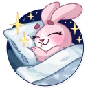 ✨-Rosy Bunny, Telegram Sticker
