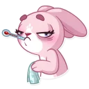 🤒-Rosy Bunny, Telegram Sticker