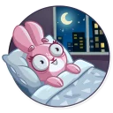 🌃-Rosy Bunny, Telegram Sticker