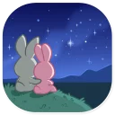 🌌-Rosy Bunny, Telegram Sticker