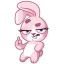 ☝-Rosy Bunny, Telegram Sticker