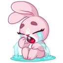 😭-Rosy Bunny, Telegram Sticker