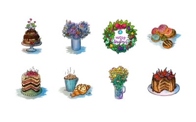 Cakes And Flowers