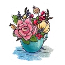😍-Cakes And Flowers, Telegram Sticker
