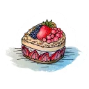 😍-Cakes And Flowers, Telegram Sticker
