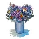 😌-Cakes And Flowers, Telegram Sticker