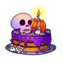😱-Cakes And Flowers, Telegram Sticker
