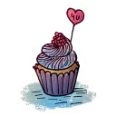 ❤-Cakes And Flowers, Telegram Sticker