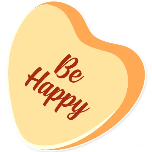 Candy Hearts -Friends, telegram sticker