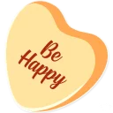 😃-Candy Hearts -Friends, Telegram Sticker
