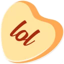 🤣-Candy Hearts -Friends, Telegram Sticker