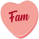 👨‍👩‍👧‍👦-Candy Hearts -Friends, Telegram Sticker
