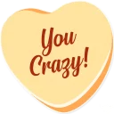 🤡-Candy Hearts -Friends, Telegram Sticker