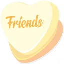 💪-Candy Hearts -Friends, Telegram Sticker