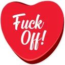 😡-Candy Hearts -Friends, Telegram Sticker