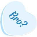 🤔-Candy Hearts -Friends, Telegram Sticker