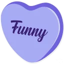 😂-Candy Hearts -Friends, Telegram Sticker