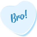 👊-Candy Hearts -Friends, Telegram Sticker